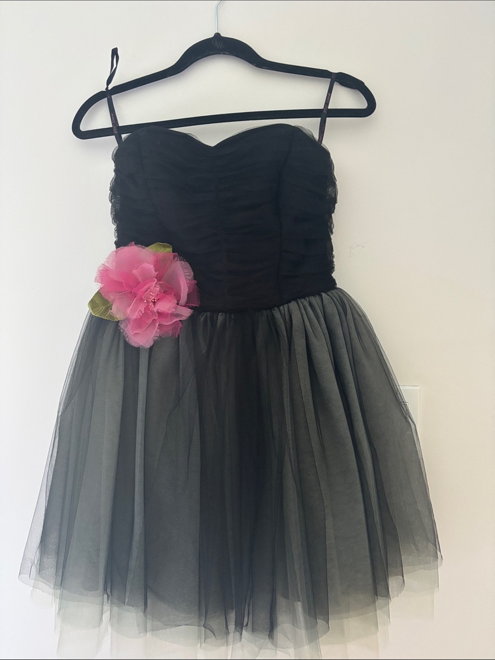 Vintage Betsey Johnson Collection Tulle Black Mini Dress - Size 2 Made in USA